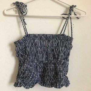 Black and white tank top